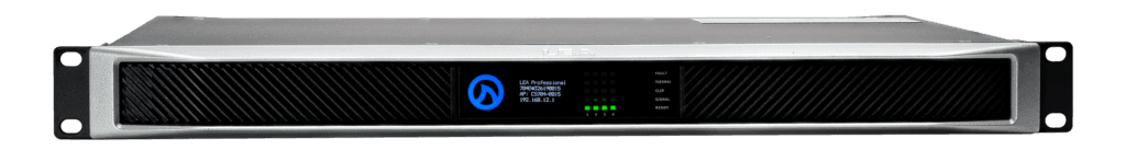 LEA Professional amplifier with VU meters