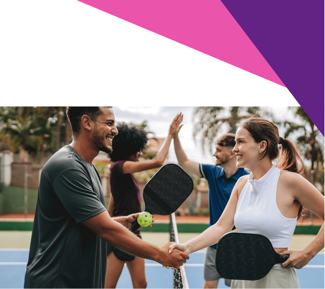A couple of people that are holding some tennis rackets