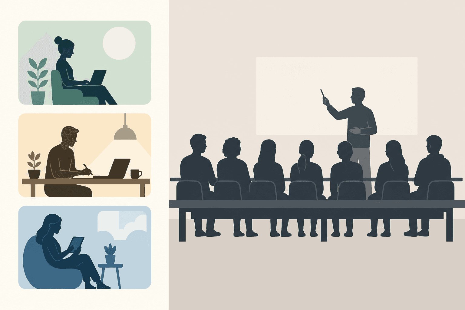 Microlearning units compared with traditional training sessions