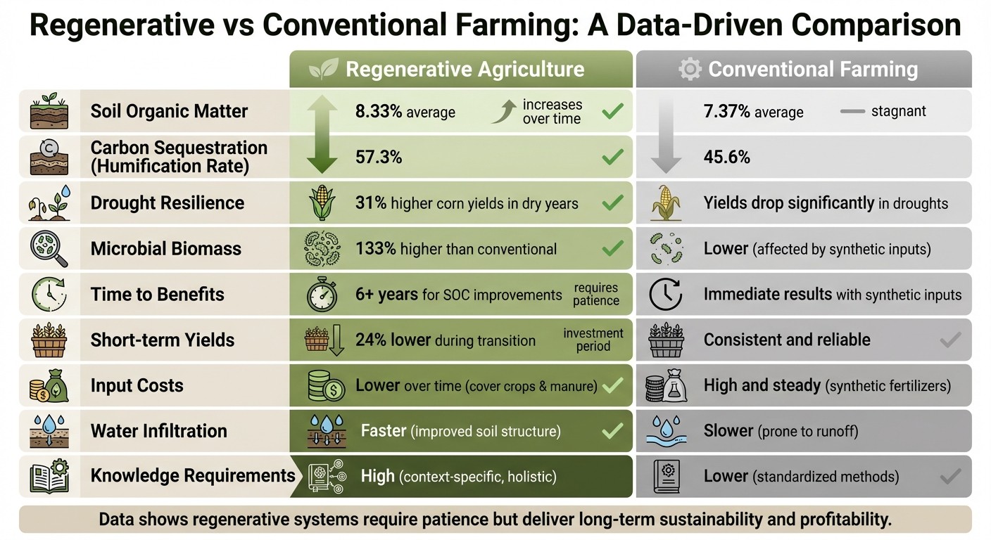 Regenerative vs Conventional Farming: Soil Health and Economic Comparison