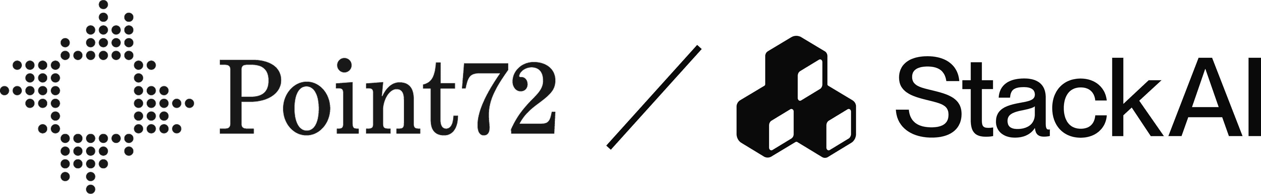 Point72 and StackAI partnership logo