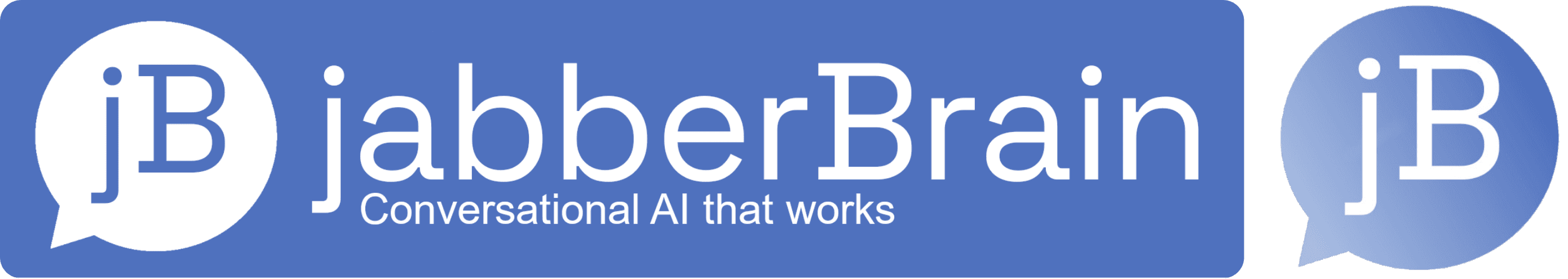 Logo of JabberBrain, featuring the text "JabberBrain" on a blue background with a stylized "JB."