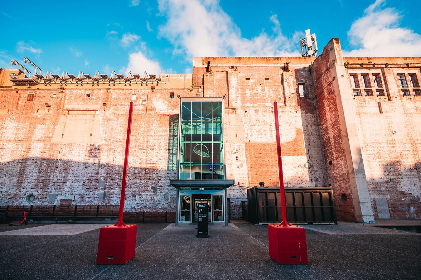Front facade of the Brisbane Powerhouse in New Farm