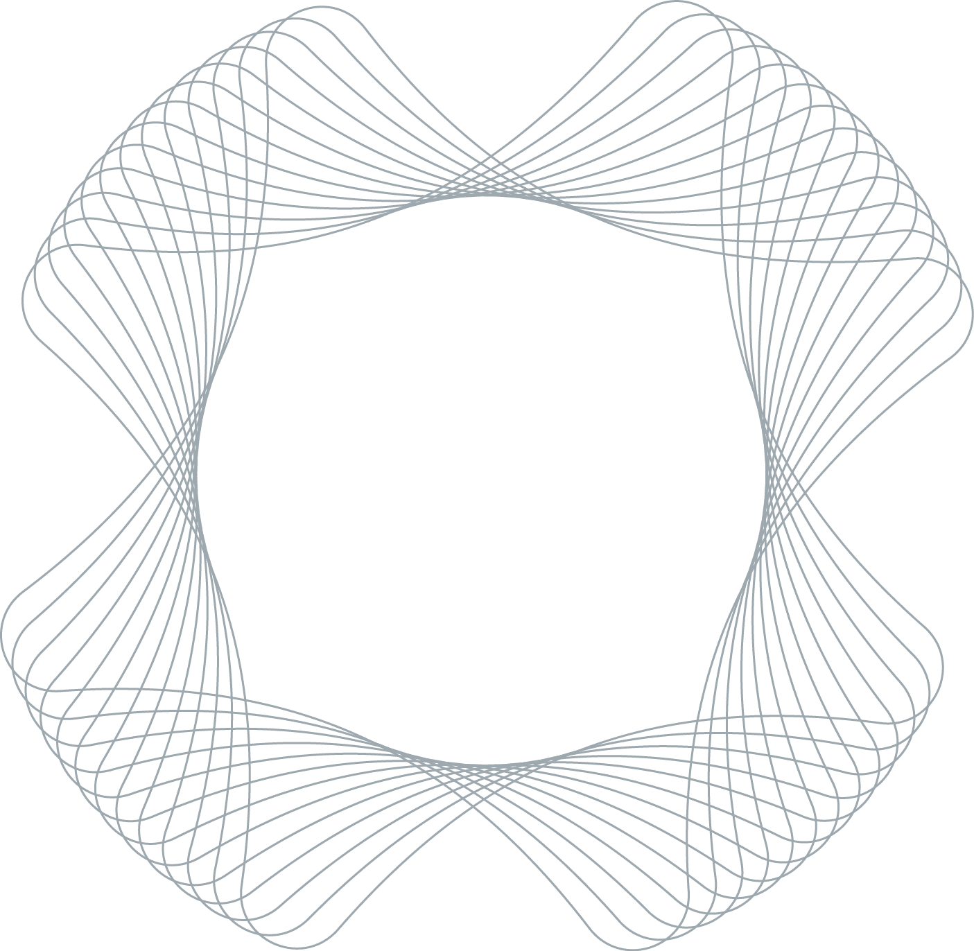 Kielder connection spirograph branding in light grey