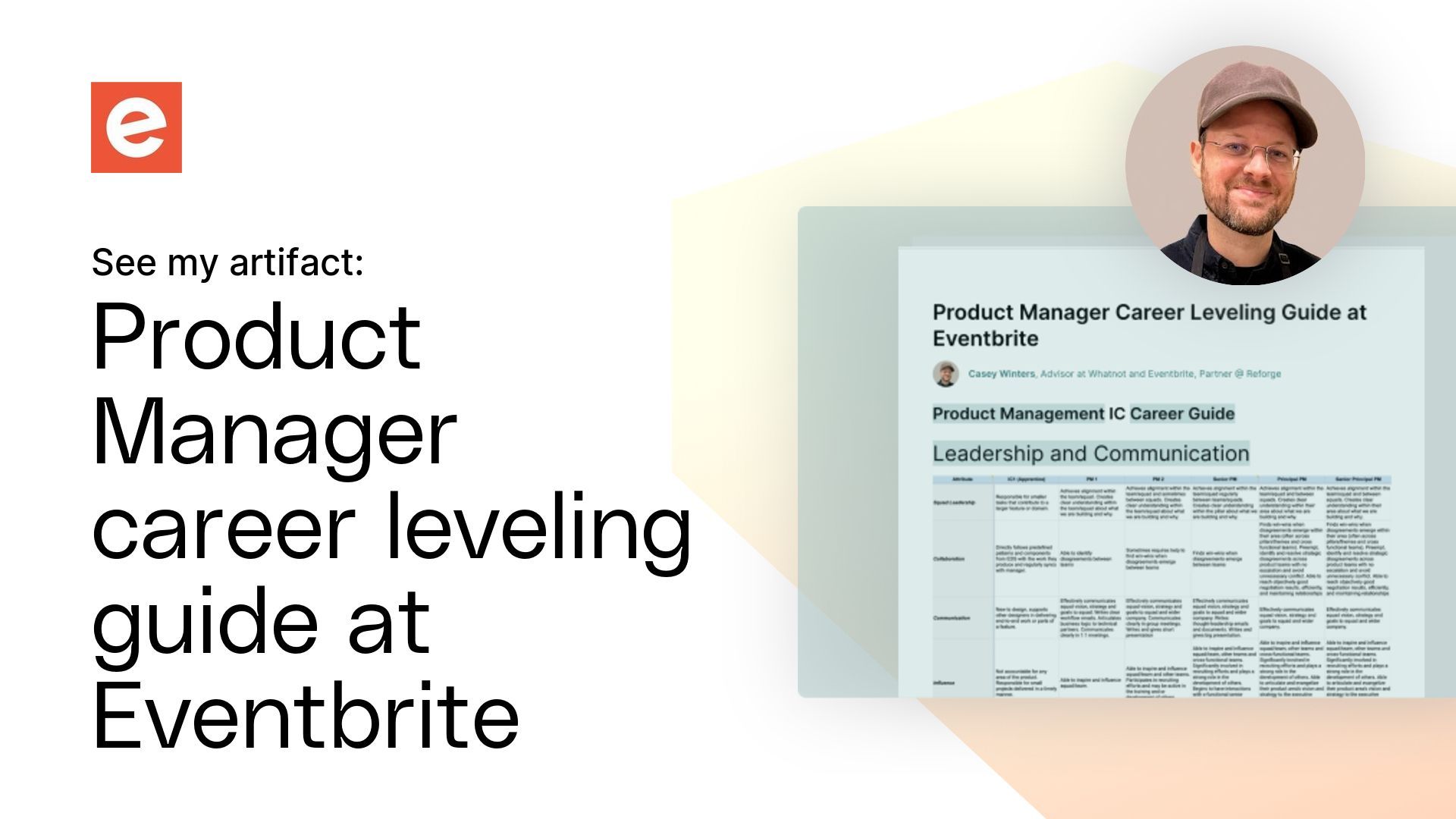 Product Manager Career Leveling Guide at Eventbrite Artifact