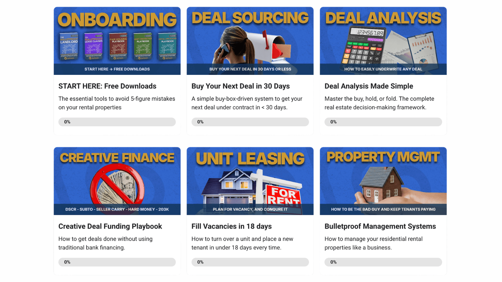 The Landlord Club courses