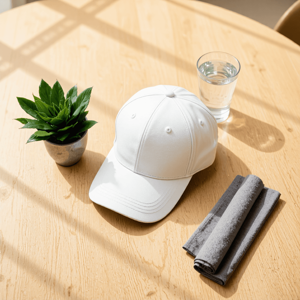 product photography of baseball cap