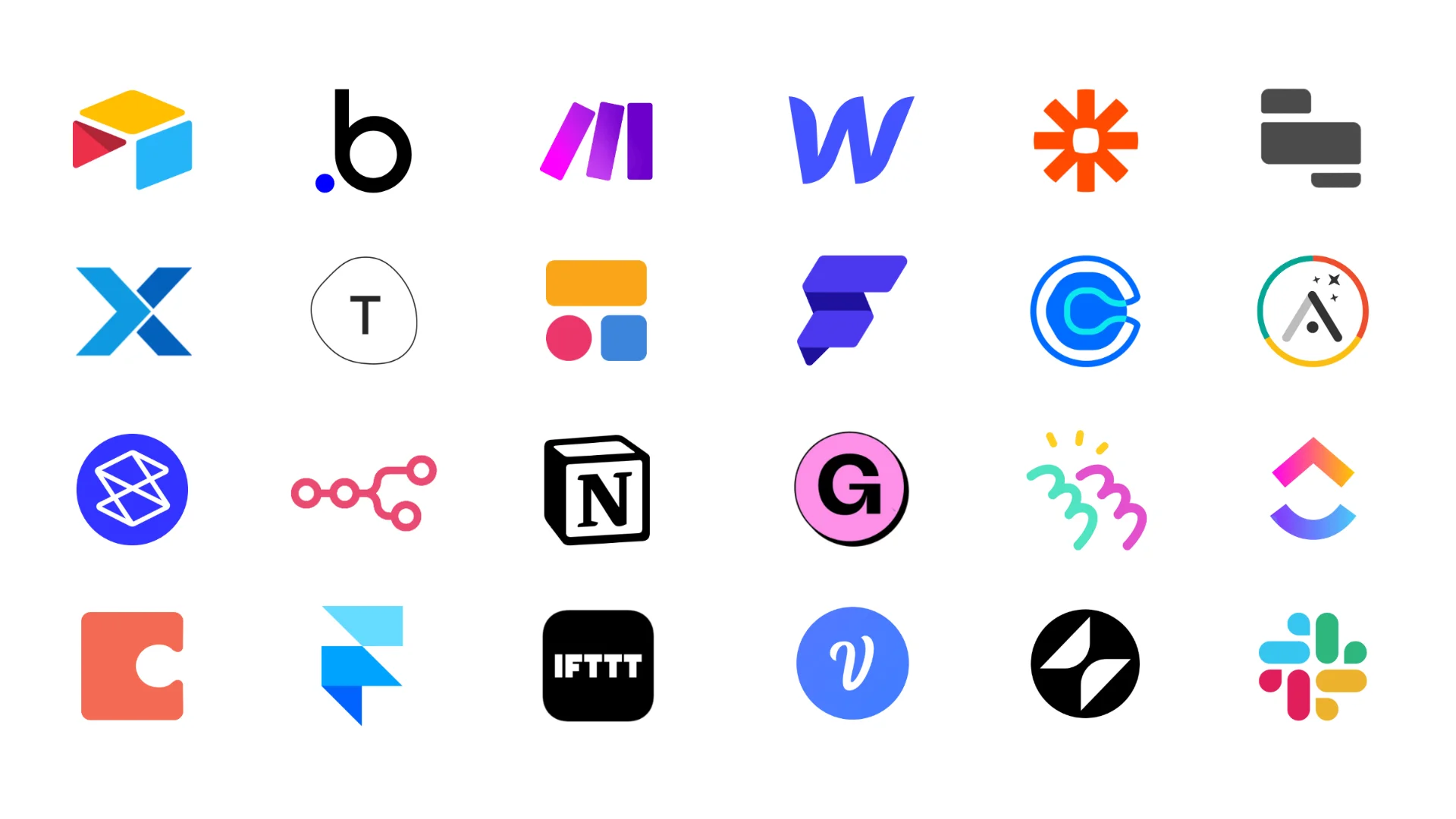 intégration d'applications no-code à Framer : slack, hubspot, airtable, make, zapier, notion...