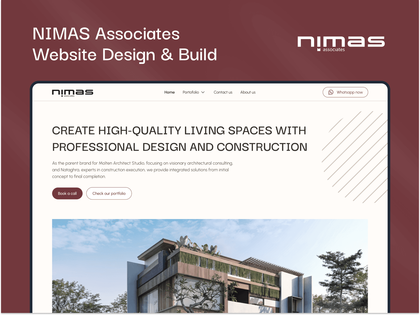 Nimas Associate is the parent company of a premier architecture and construction firm. 