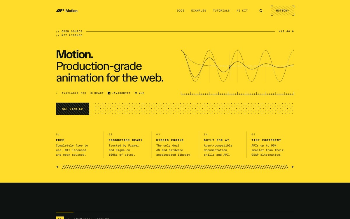 Best Animation Library SaaS with Motion