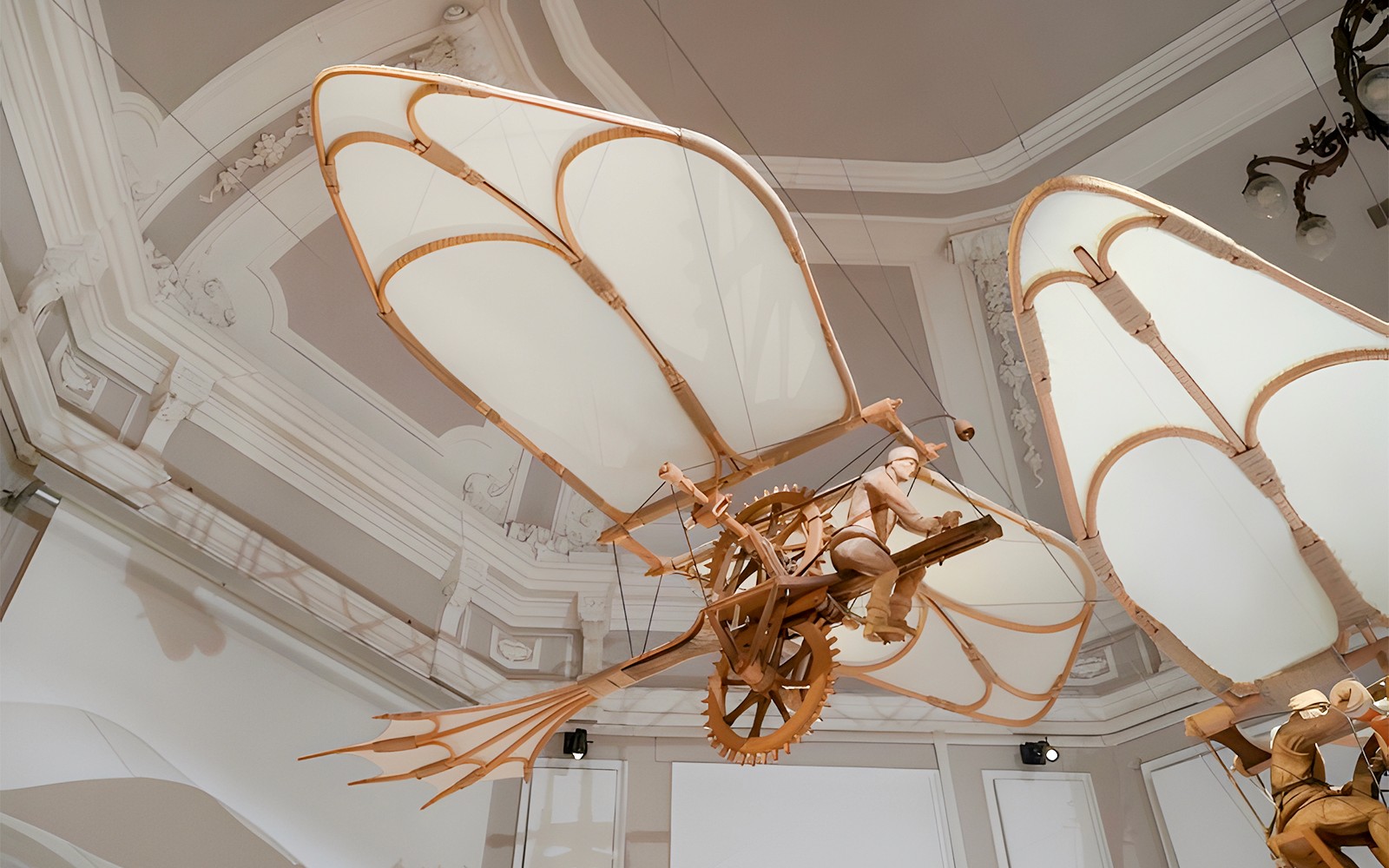 Flugvélamódel sýnt á Leonardo3 Museum, Mílanó.