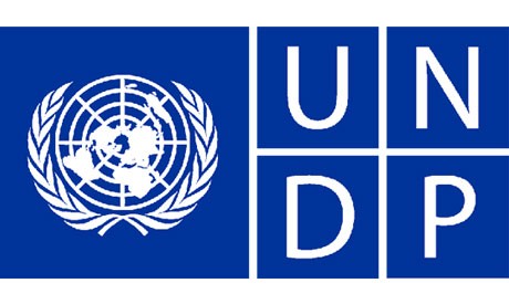 Adunni speaking at UNDP logo 