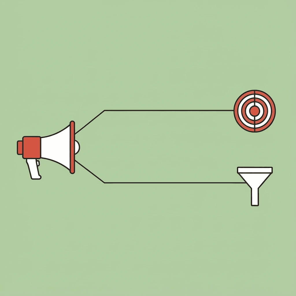 Two paths: one showing many generic applications, one showing focused targeted applications - Medicine Scholarships 