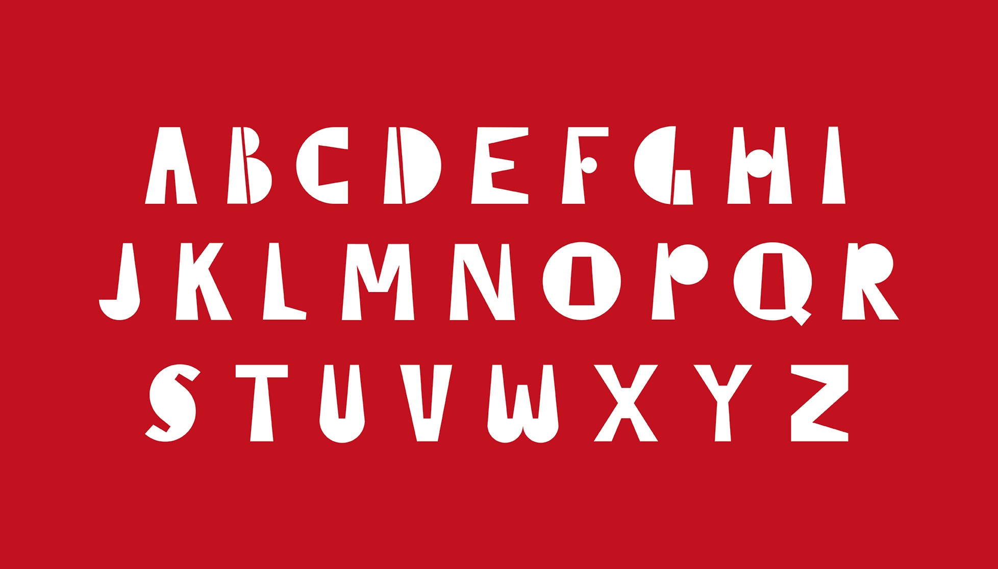 alphabet designed by Ashlyn Stewart