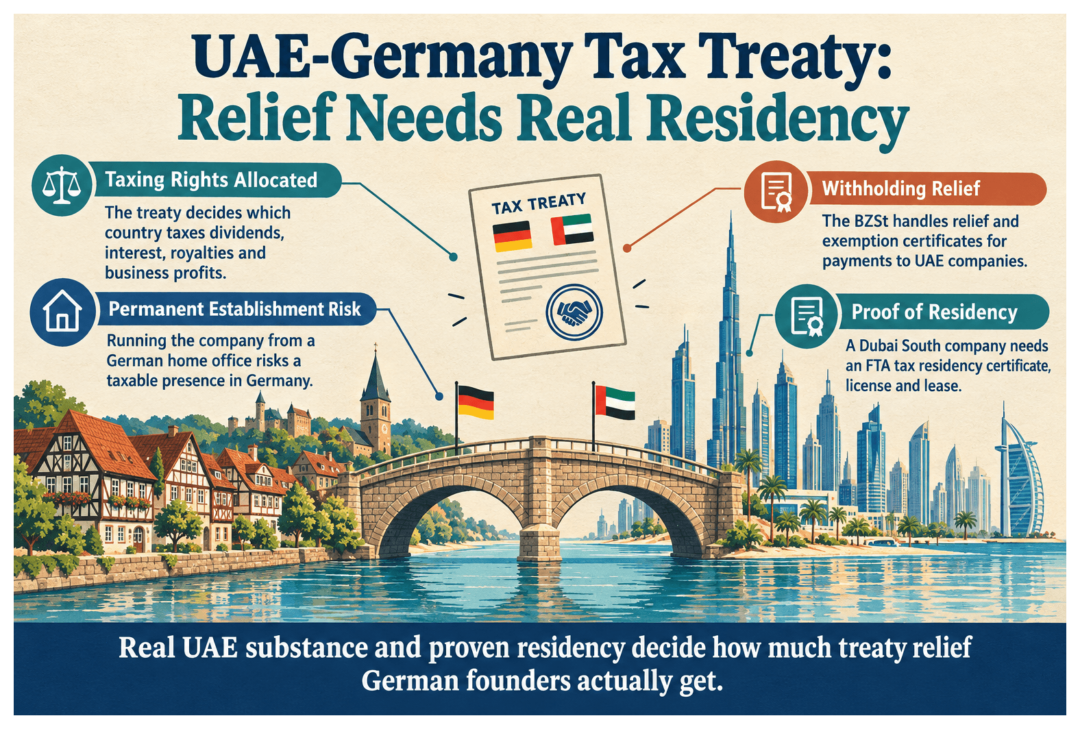 Infographic: Tax Treaty Between the UAE and Germany: What It Means for Your Company