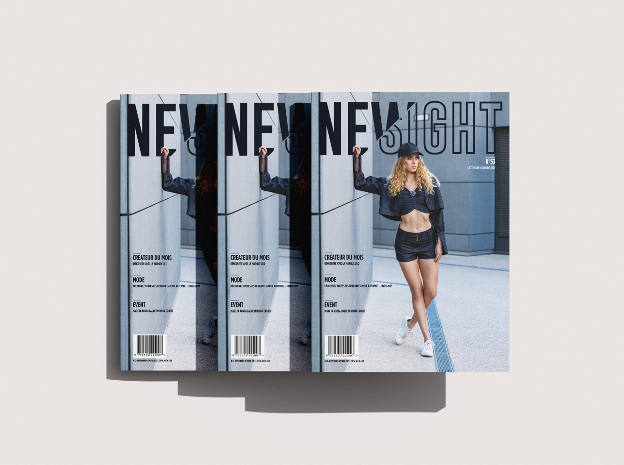 Mise en page magazine new Sight Geneve  Print Design Couvertures