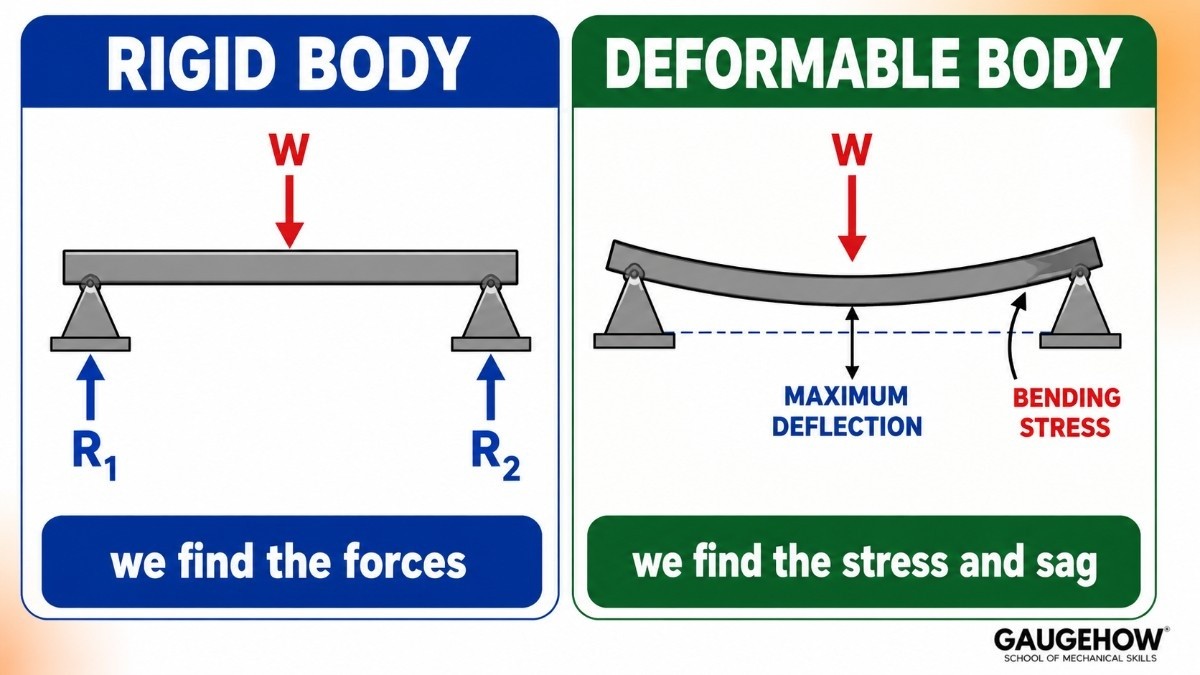 Difference Between Rigid Body and Deformable Body