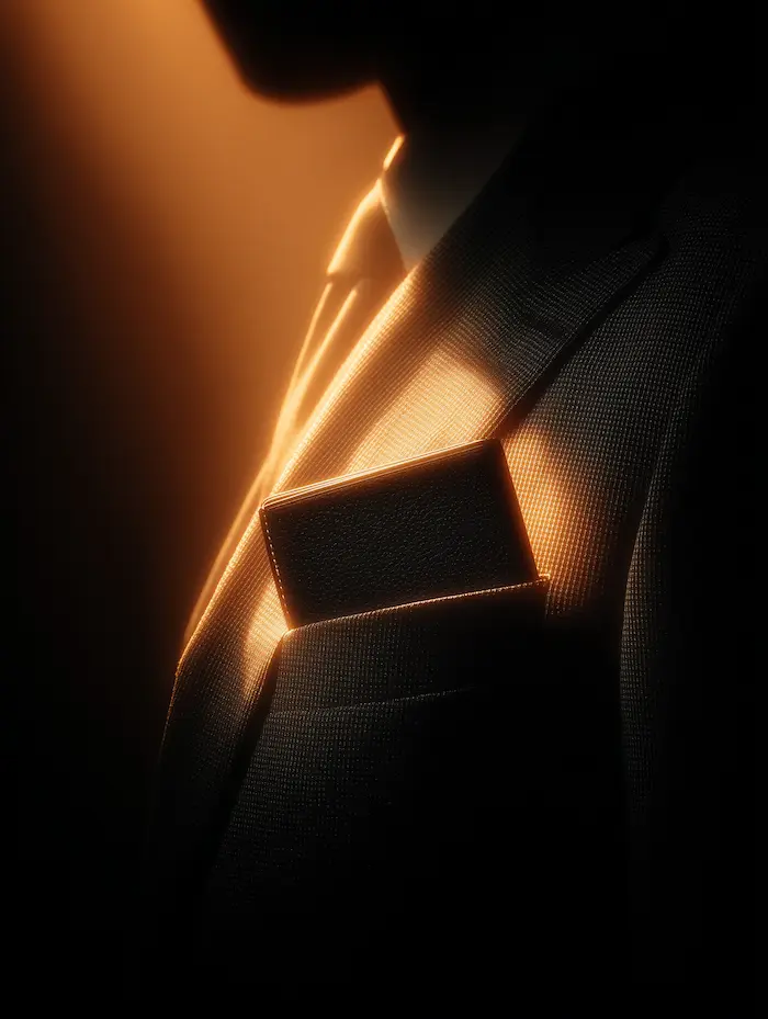 a man in our brand colors, showing that cash is running low on the youth.