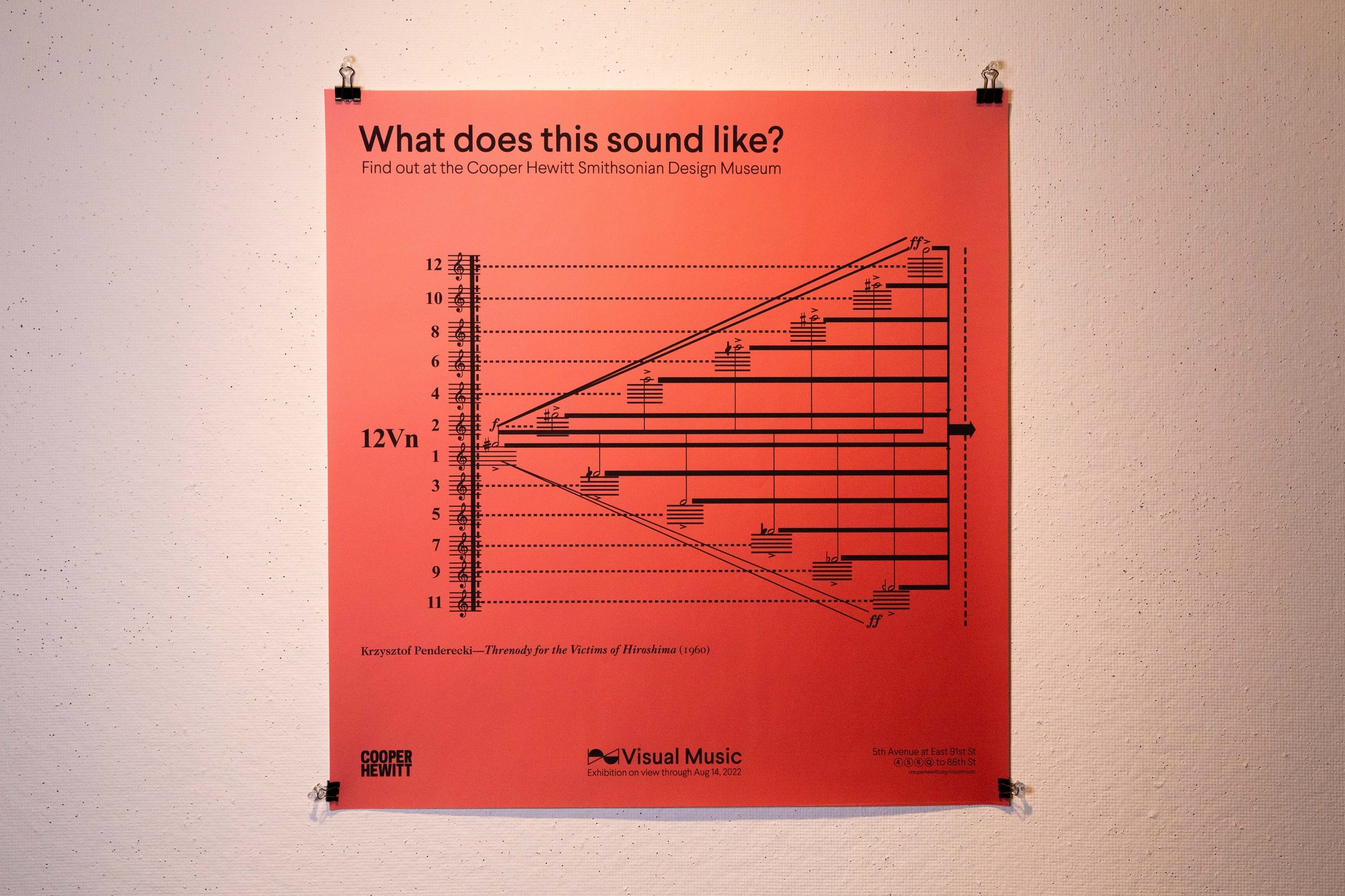 Visual Music Krzysztof Penderecki poster