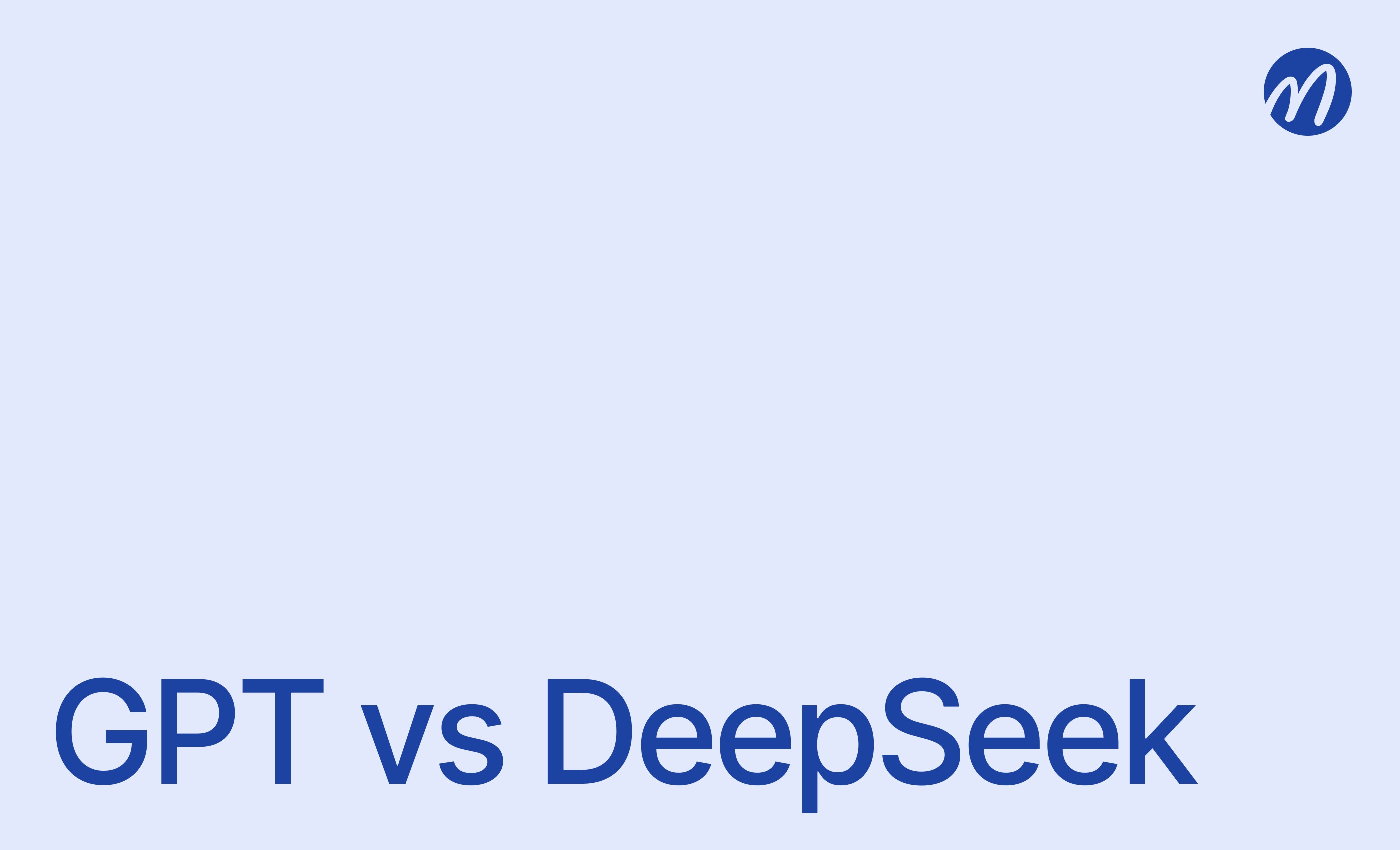 ChatGPT vs DeepSeek