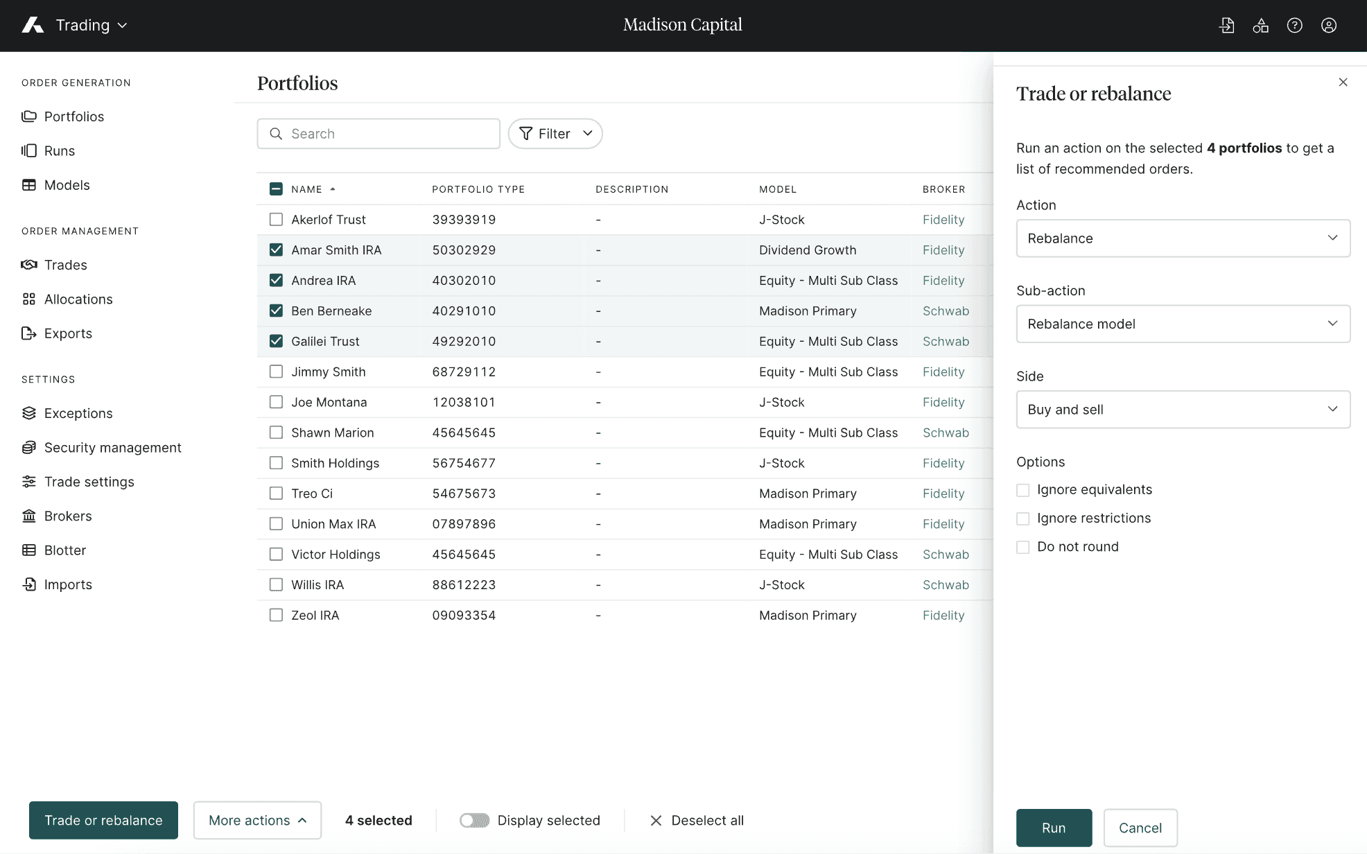 Addepar dashboard screenshot