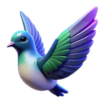 3D stylized house sparrow illustration for legal and ethical sparrow management solutions