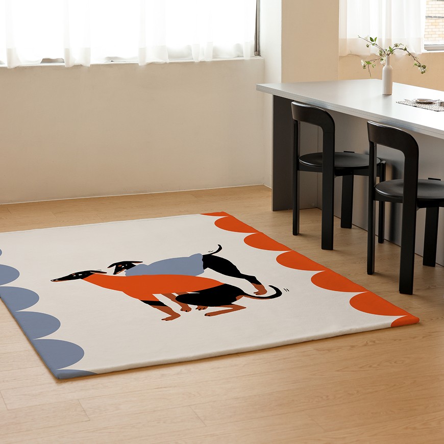 waiting 프리미엄 거실 러그