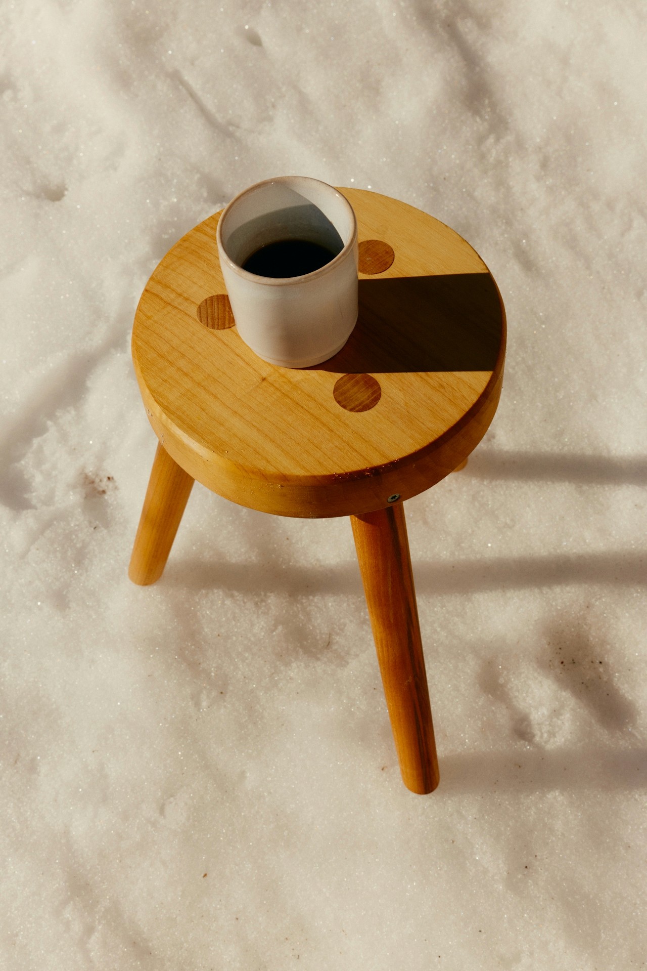Coffe placed on table 