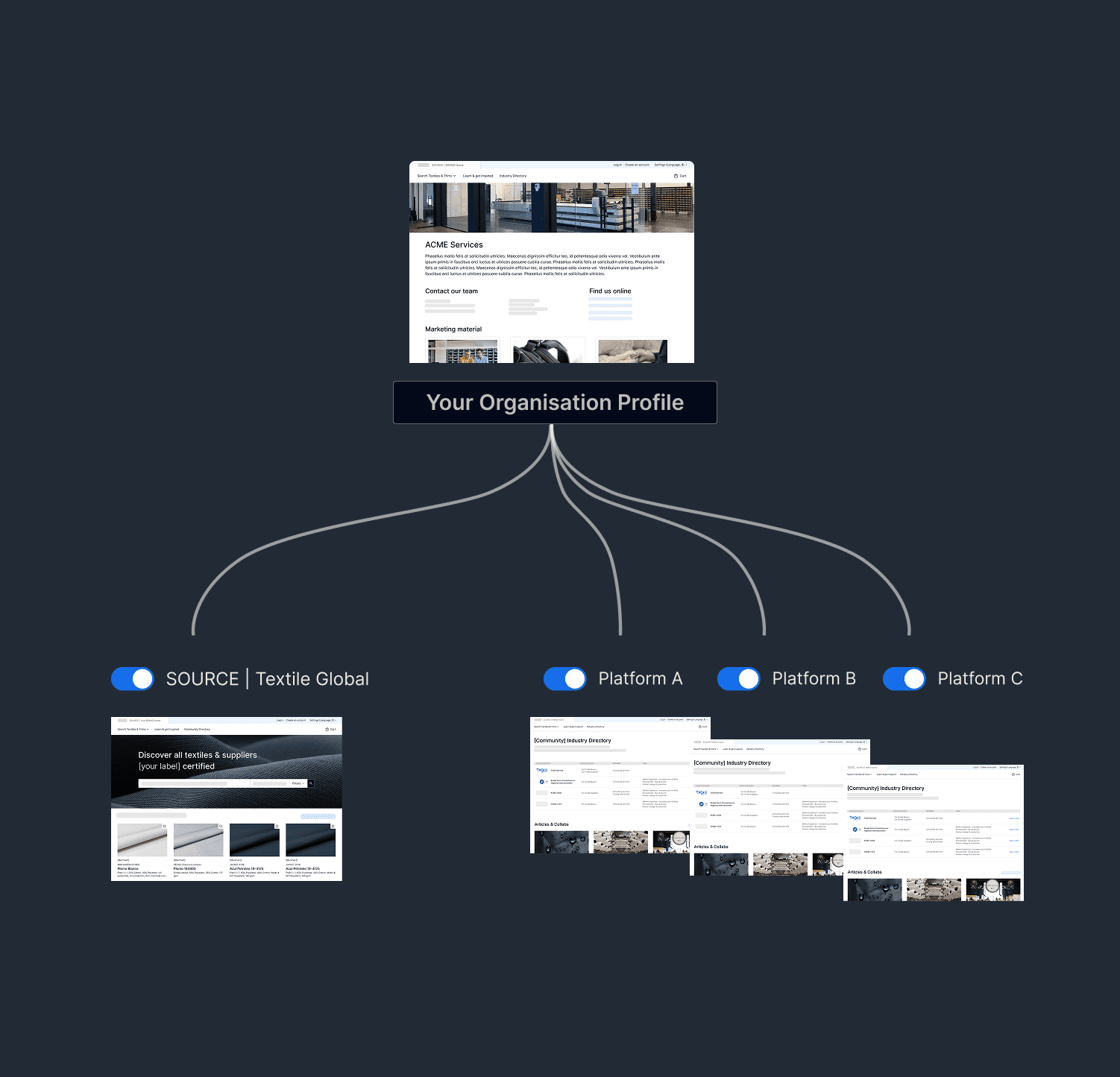 a close up of a dark blue fabric