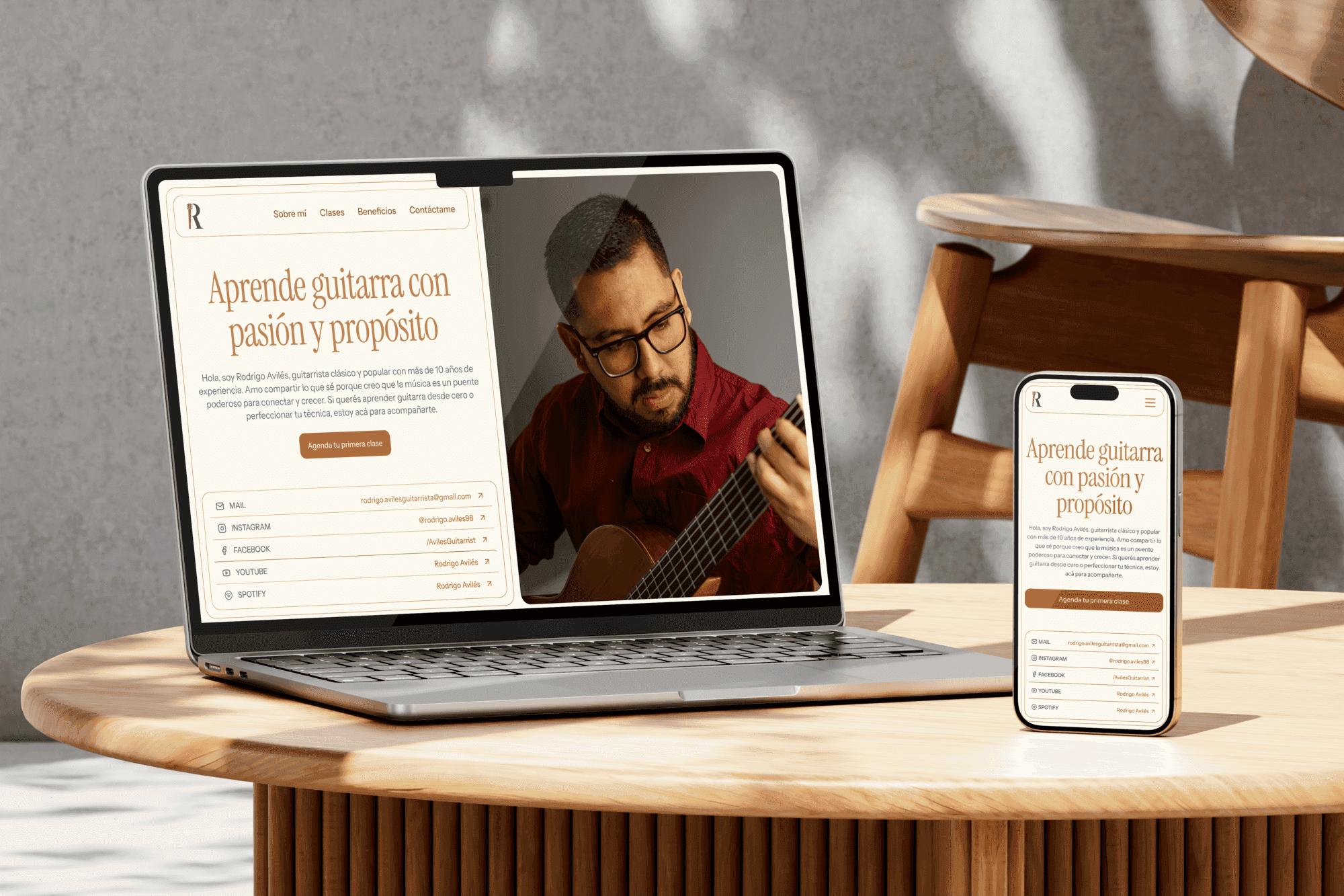 Guitar Lessons Website