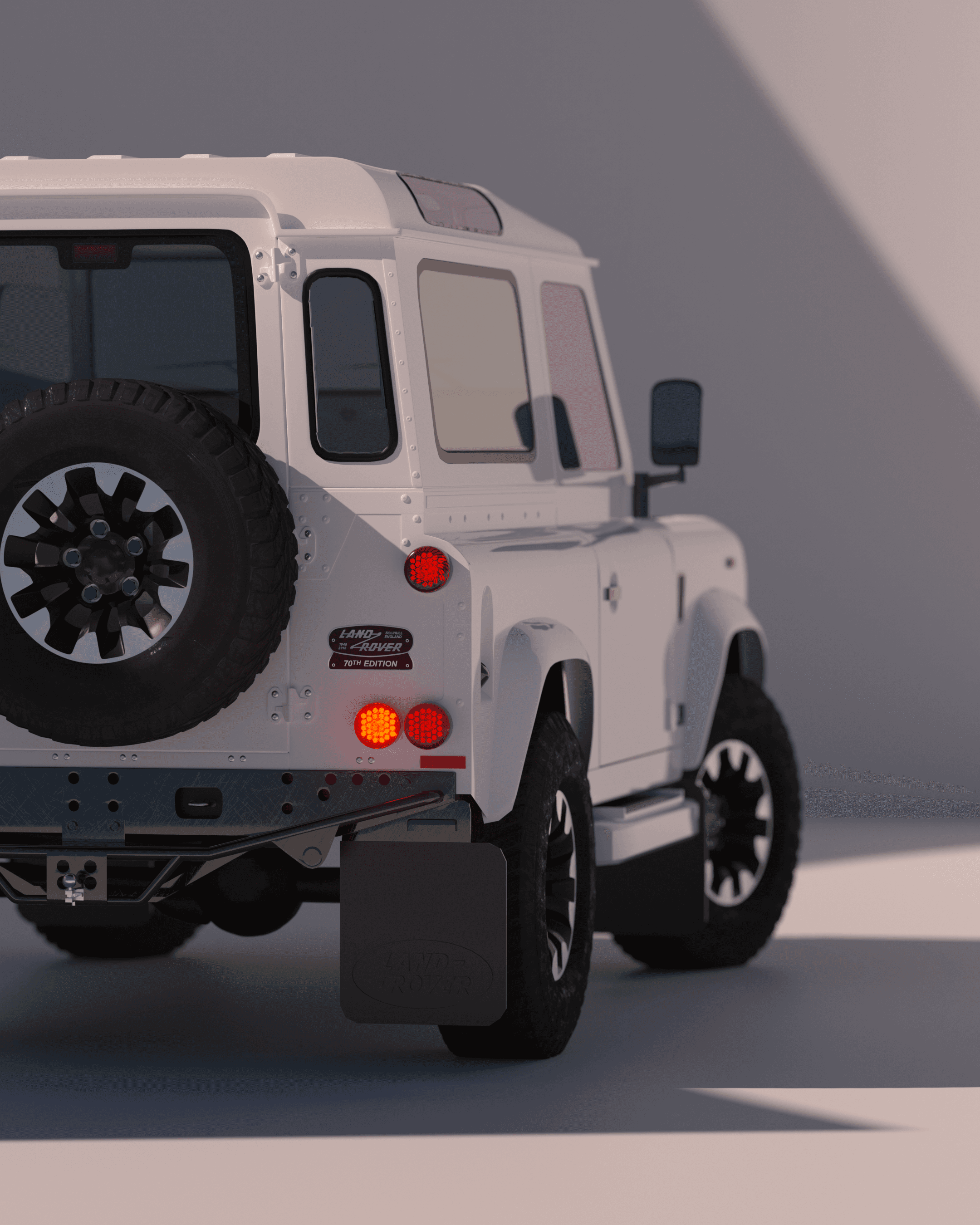 3D render of Defender