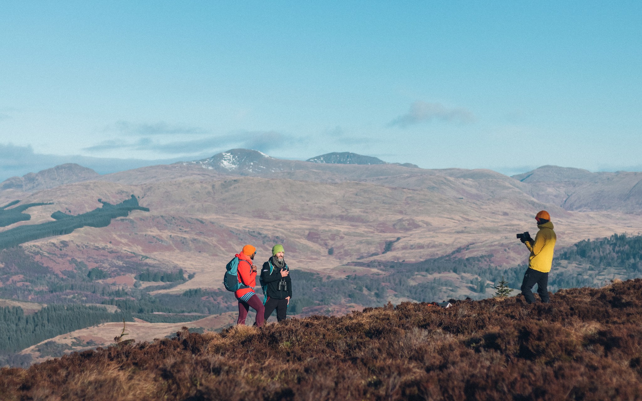 Interview at the peak of Loch Lomond