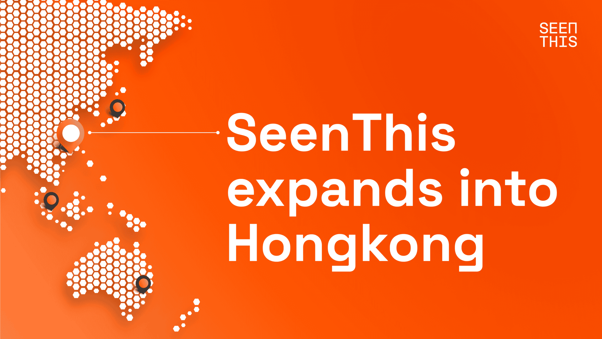 Map over Hong Kong and parts of Asia