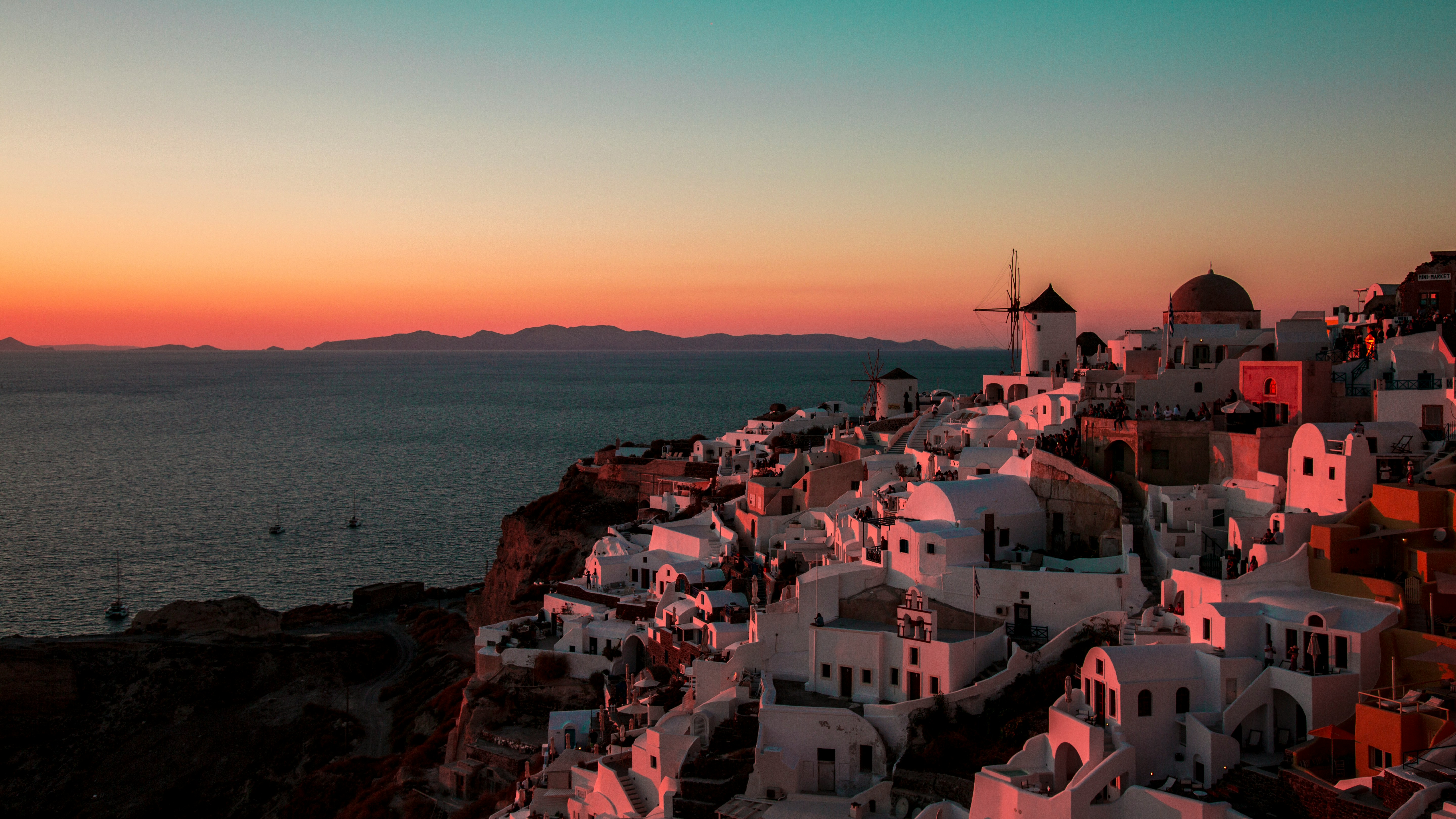 santorini sunset