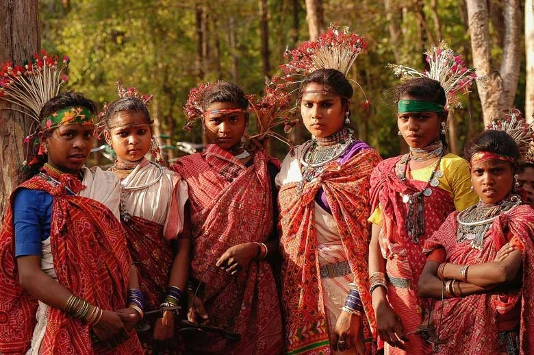 Indigenous community in traditional attire