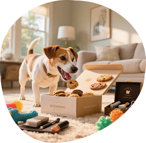 Happy pet receiving care