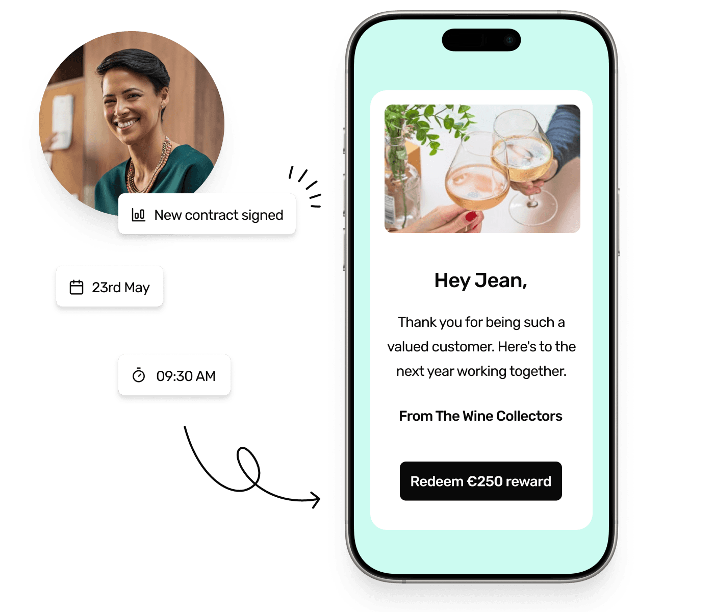 Jean using Rewardable as part of her customer incentives.