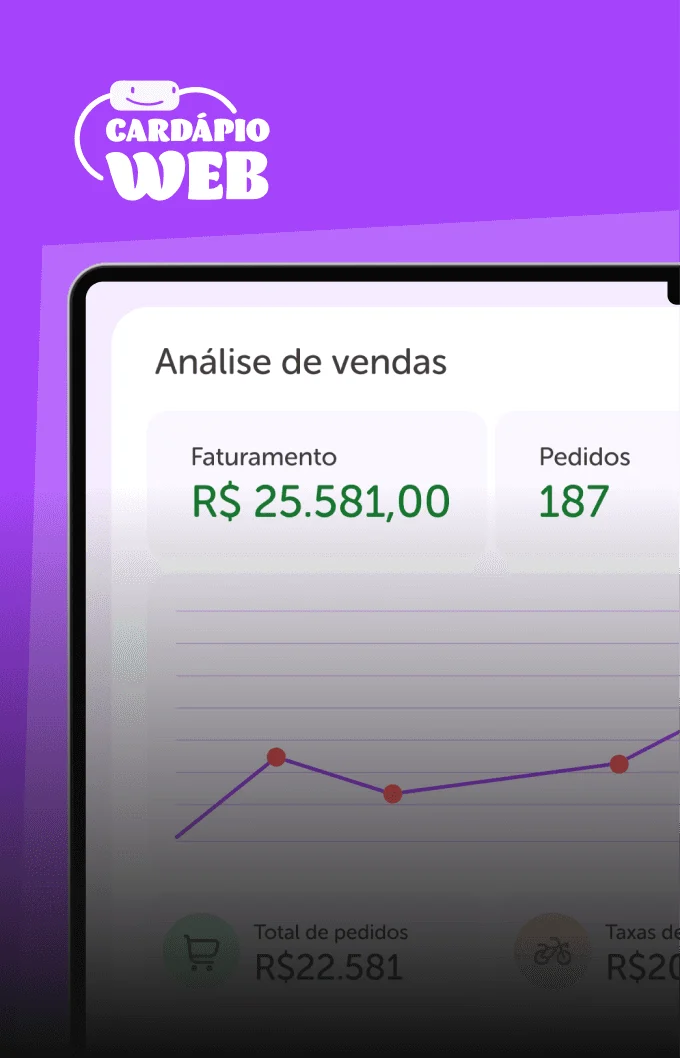 Cardápio Web, análise de vendas