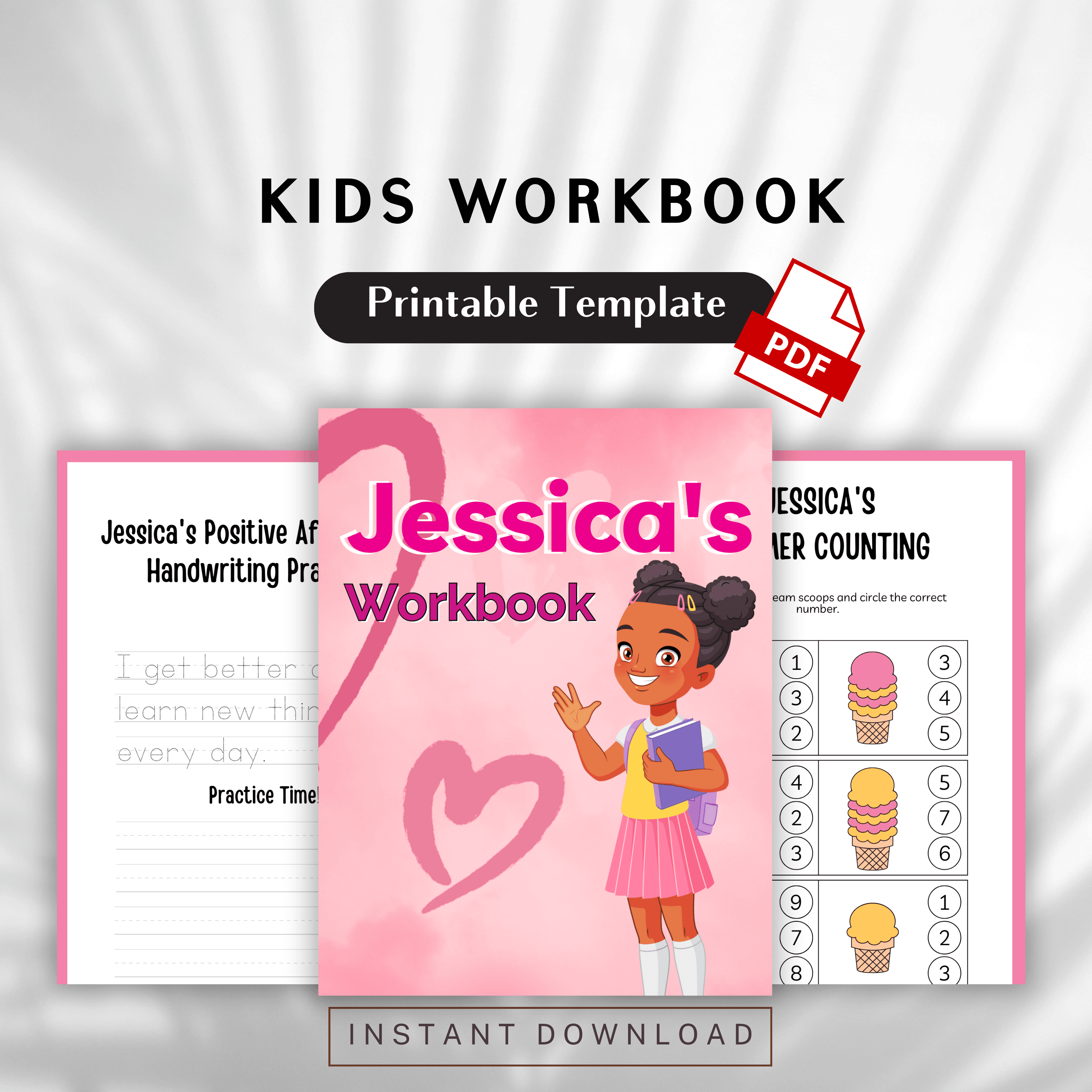 Digital Product Design for Etsy kids workbook