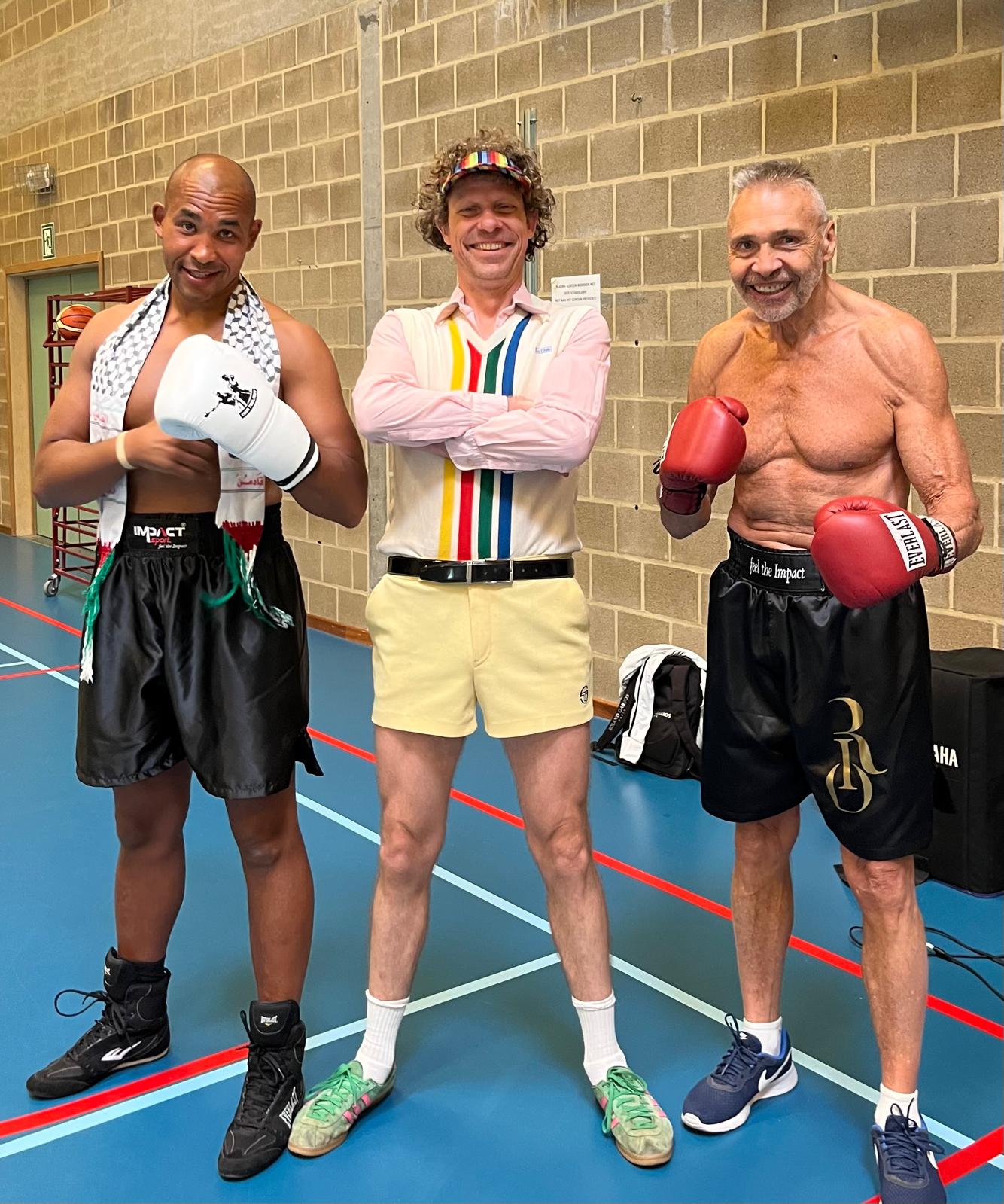 Presentatie bokswedstrijd