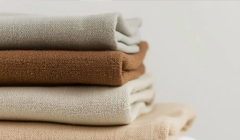 premium fabric samples in neutral tones