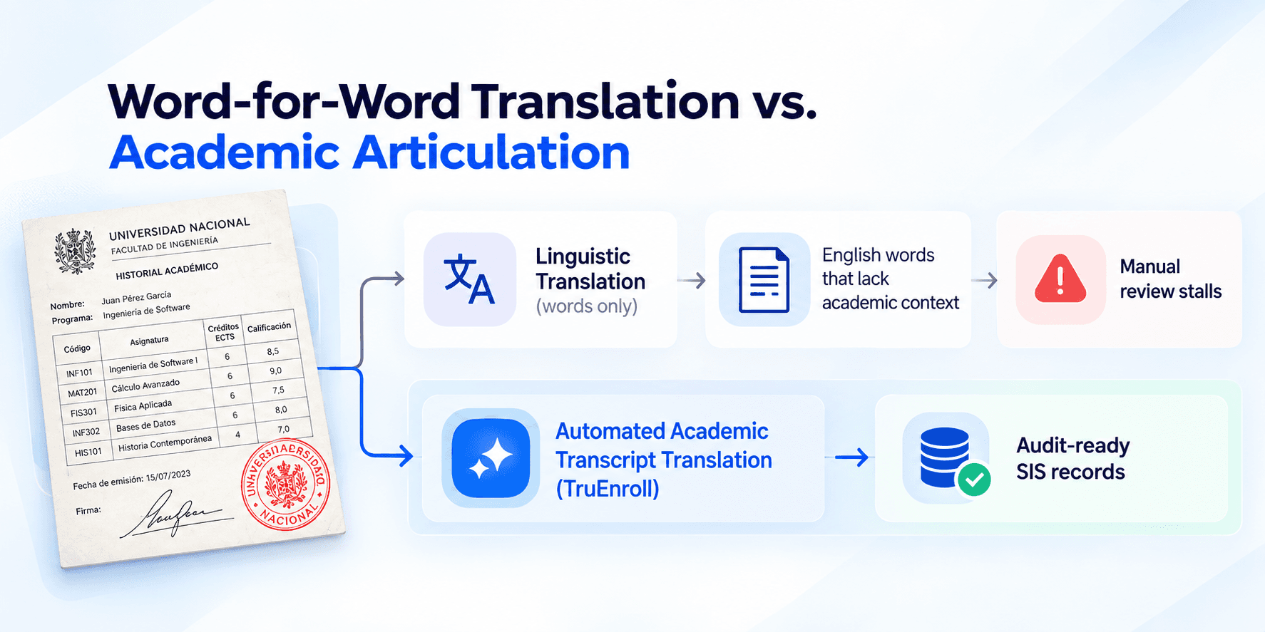 Academic Transcript Translation
