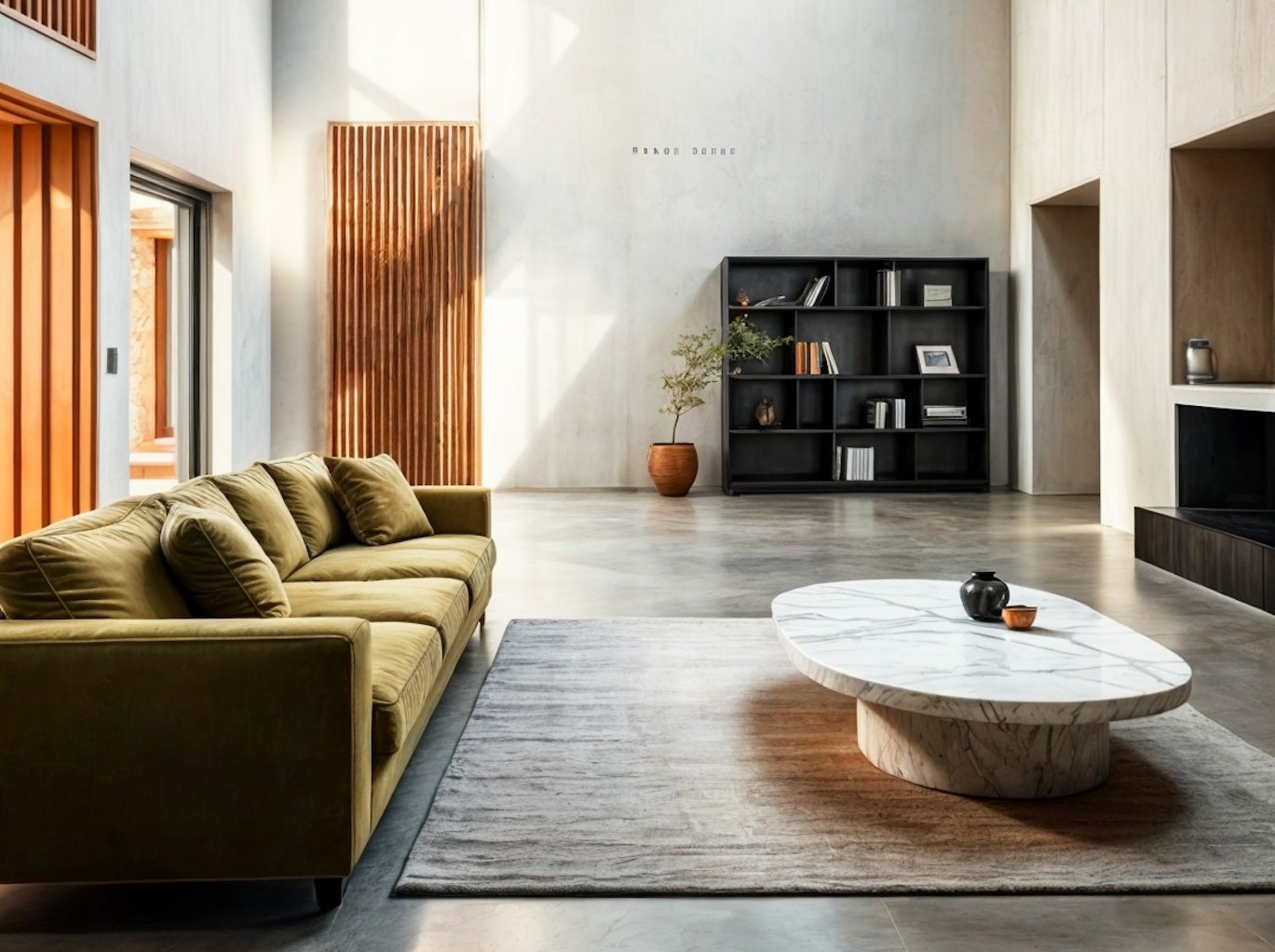 Minimal Luxury Greenish Interior