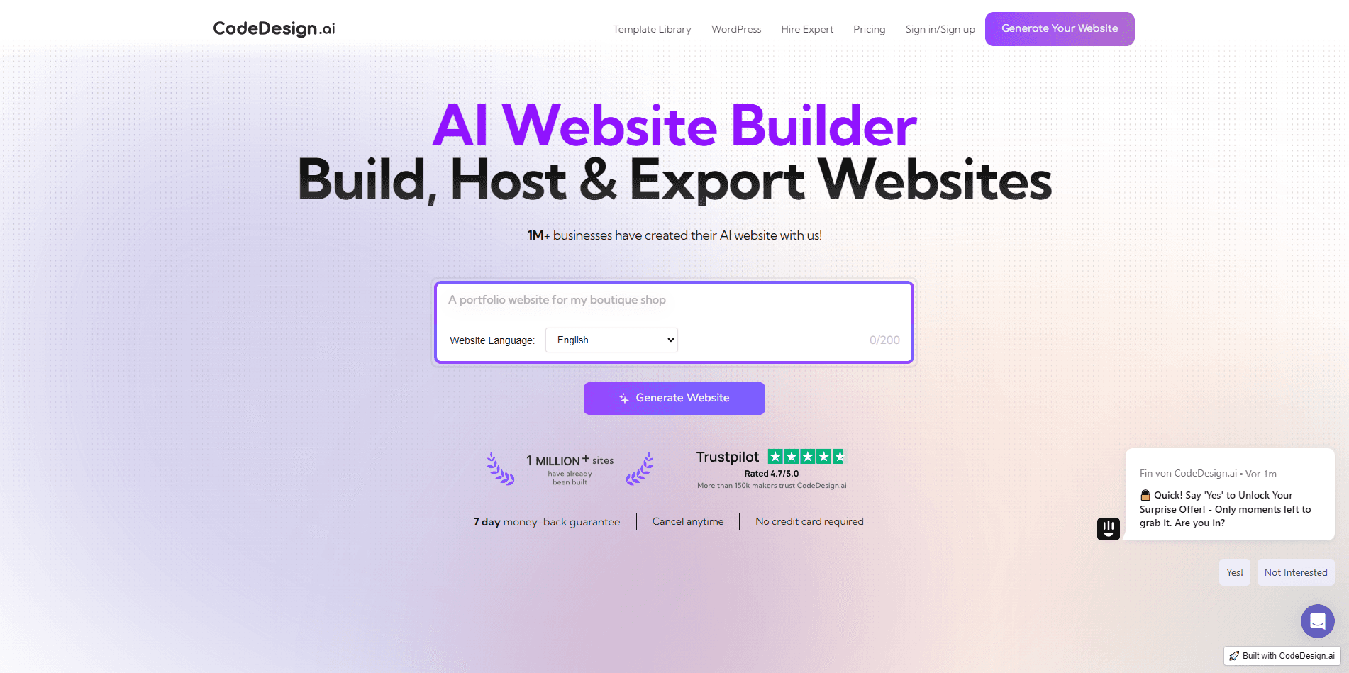 CodeDesignAI Home Page