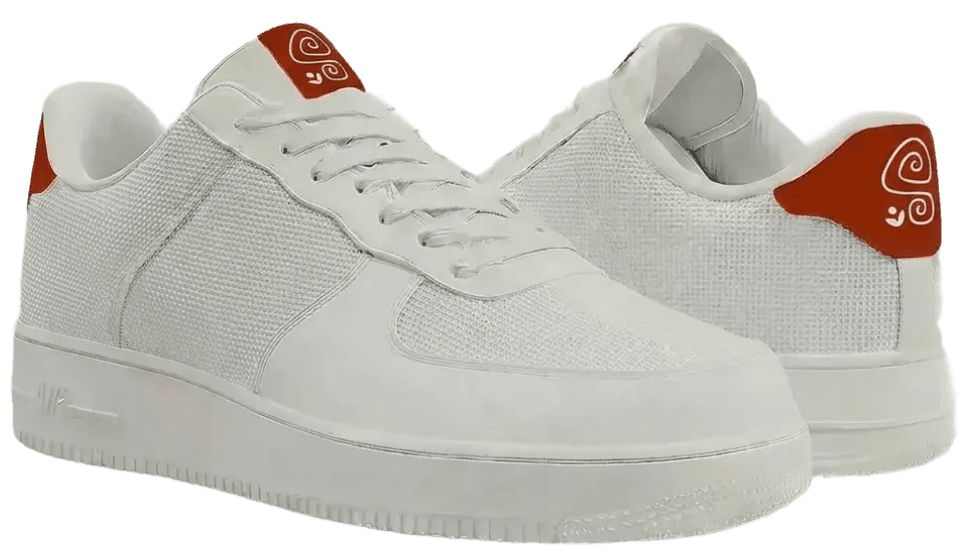 A plain white base sneaker