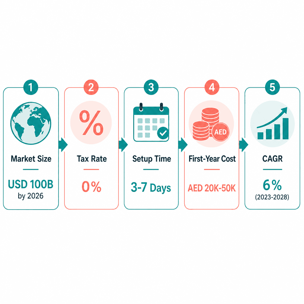 Infographic: Baby Food Trading License in Dubai: Cost and Requirements
