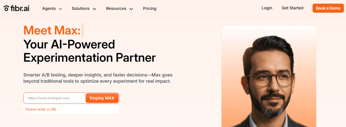 A/B testing vs Usability testing: FIBR's MAX experimentation agent
