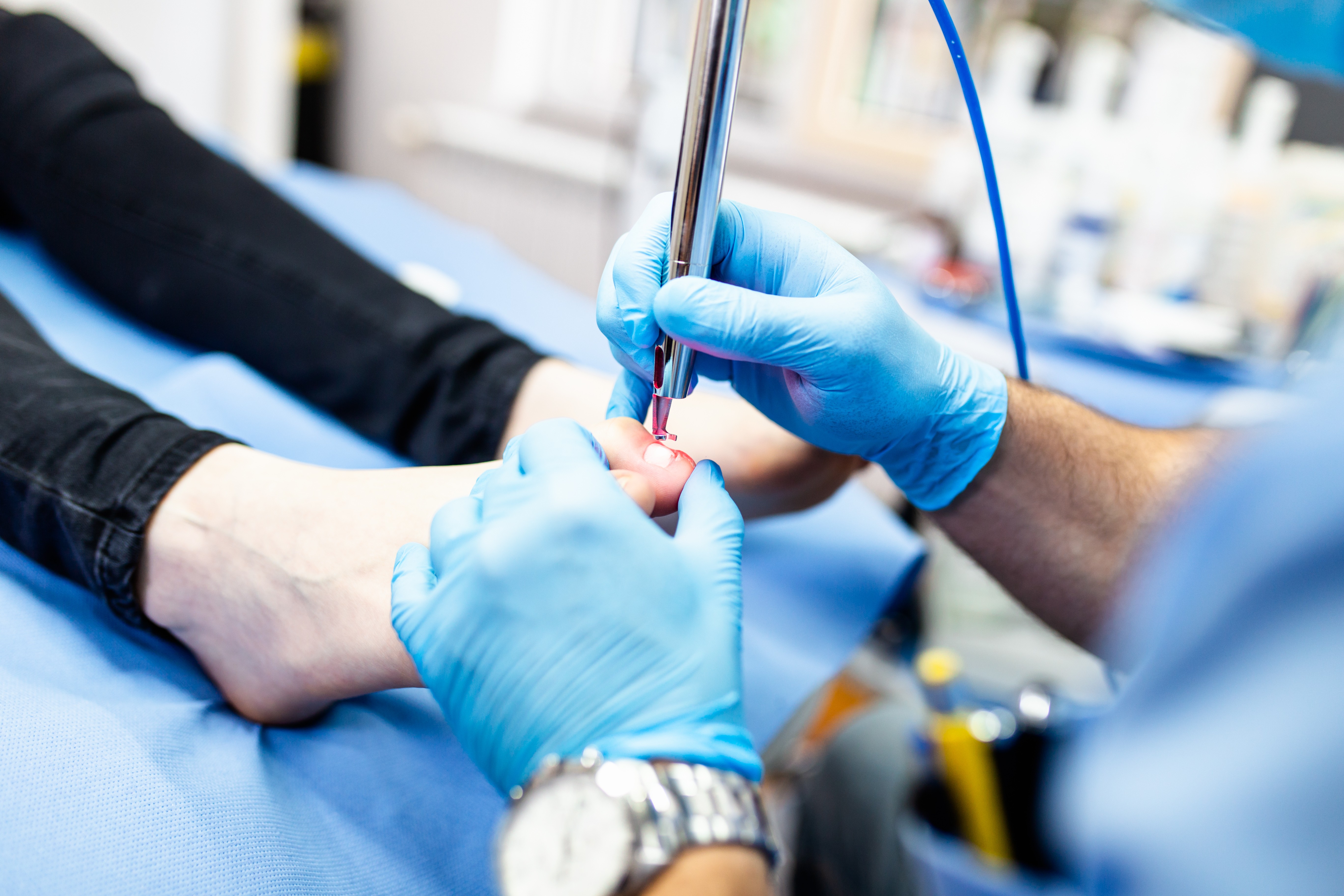 Female child sitting in a dentistry chair