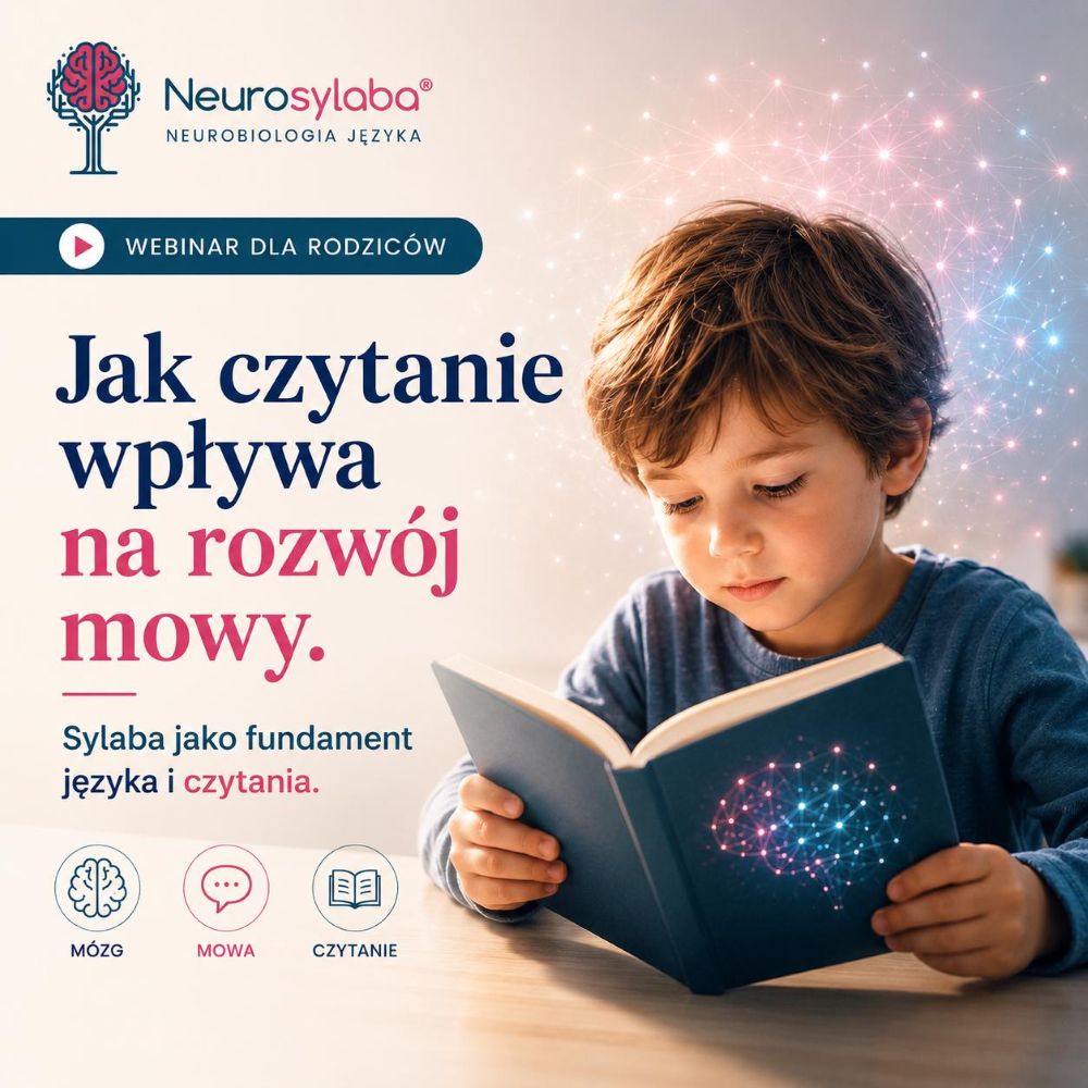 Webinar Jak czytanie wpływa na rozwój mowy okładka
