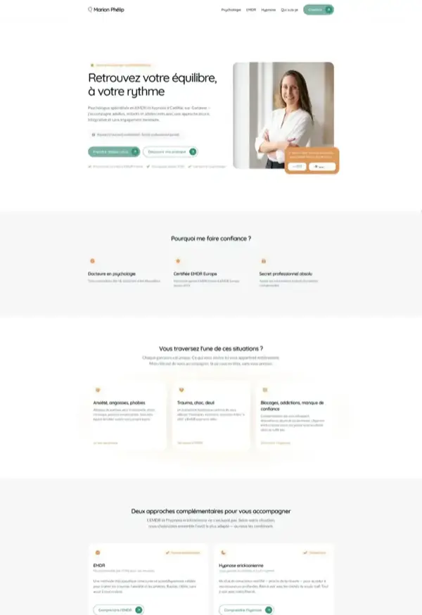 Capture d'écran d'un site web